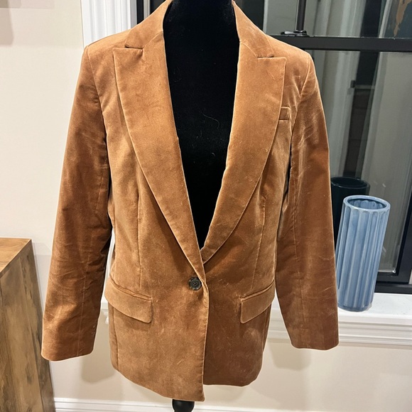 J. Crew Jackets & Blazers - J. Crew Women's Velvet Blazer in Camel Brown